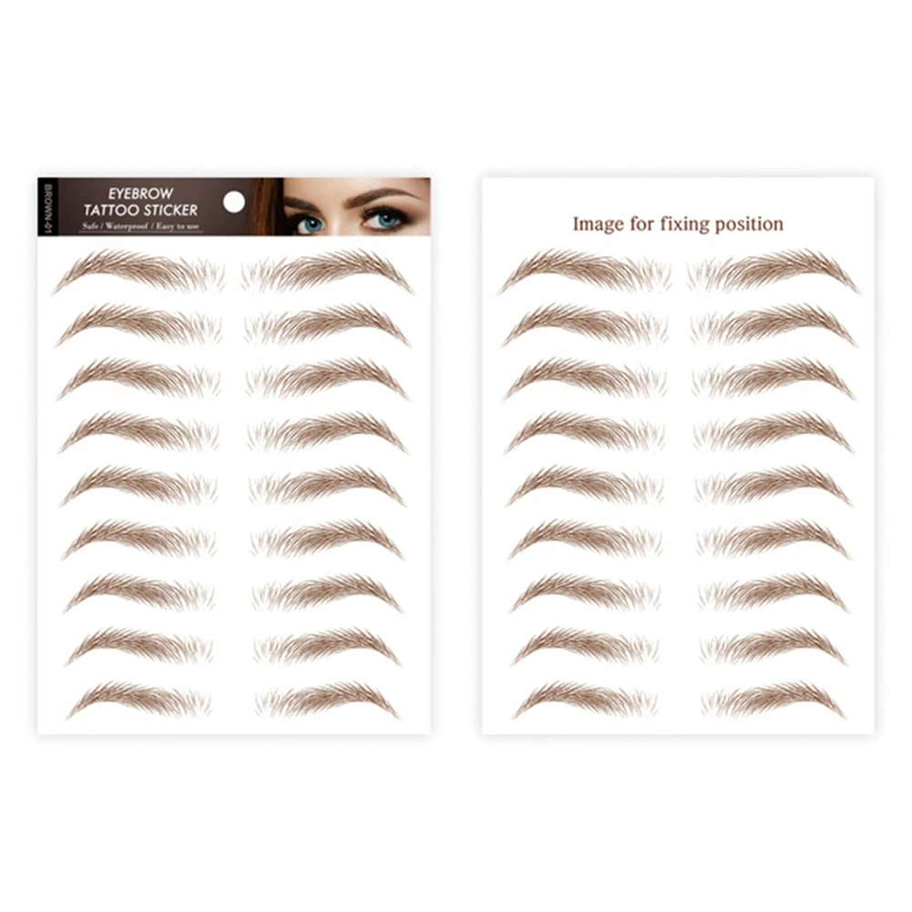 

6D Hair-like Eyebrow Tattoo Sticker False Eyebrows Waterproof Lasting Makeup Water-based Eye Brow Sticker Cosmetic Imitation