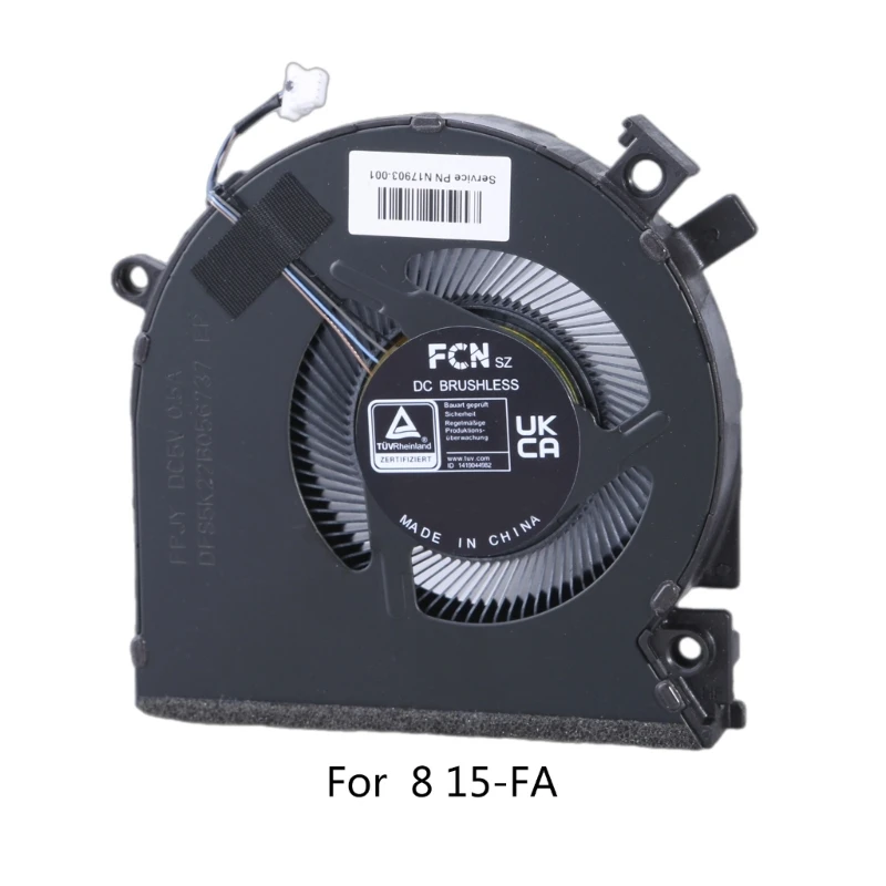 Ноутбуки CPU GPU Радиаторы Вентилятор DC5V 4Pin 4wires для Victus8 15FA TPN-Q278 TPN-Q279