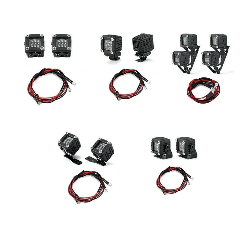 

Светодиодный прожектор для бампера, багажника для 1/10 1/8 RC Crawler Car Axial SCX10 Traxxas TRX-4 DIY, детали для обновления