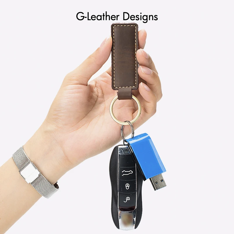 Vintage Leather KeyChain Car Key Chain Small Gift Free Customized Initials Name