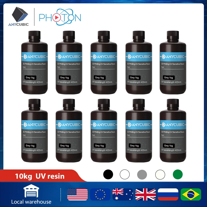 

ANYCUBIC UV Resin 405nm 3D Printing Materials For SLA LCD DLP Photon M3 Mono X 6K UV 3D Printer Sensitive Normal 1L Liquid Resin