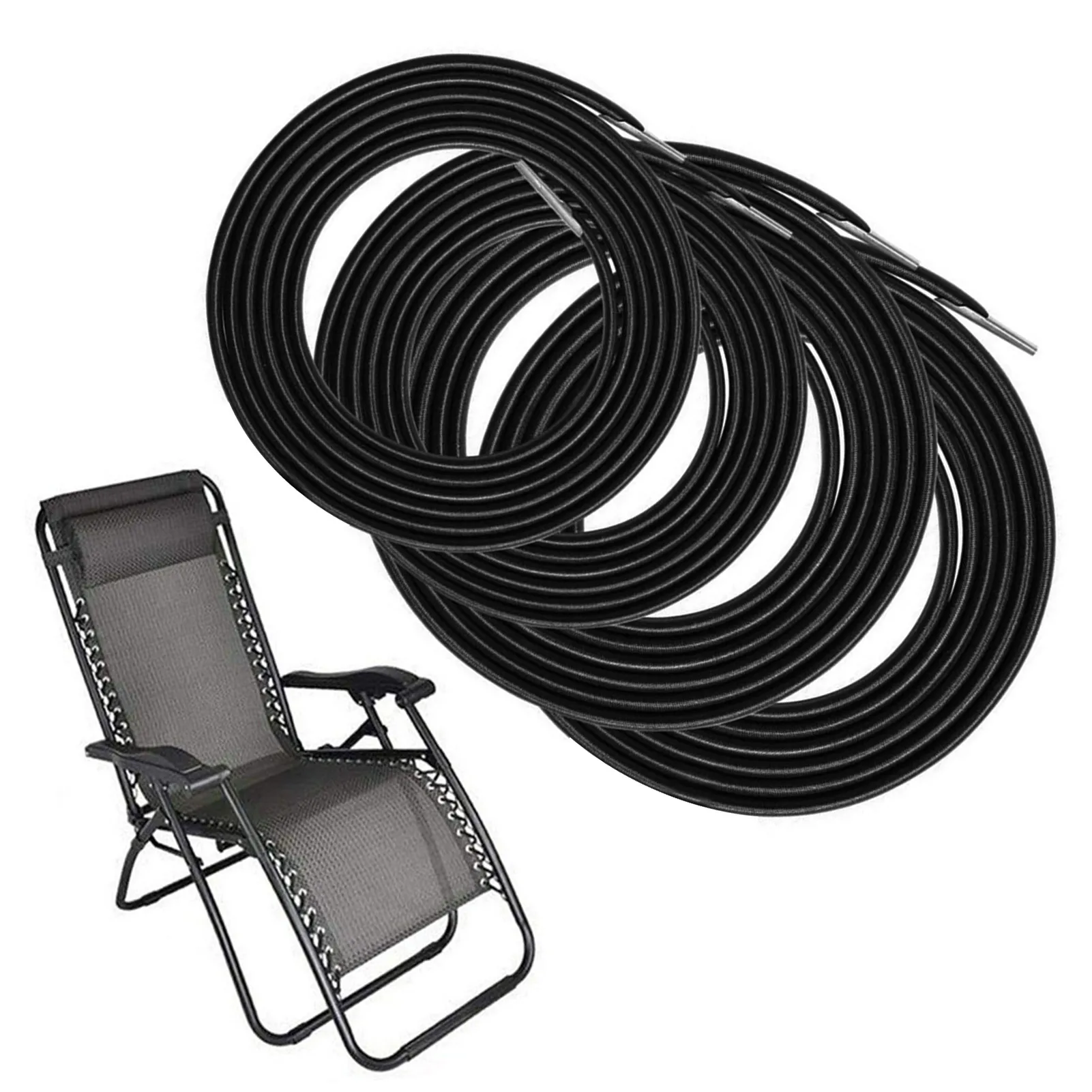 

4PCS Antigravity Chair Cords Universal Sun Lounger Rope Cords Replacement Elastic Recliner Laces For Recliner Lawn Chair