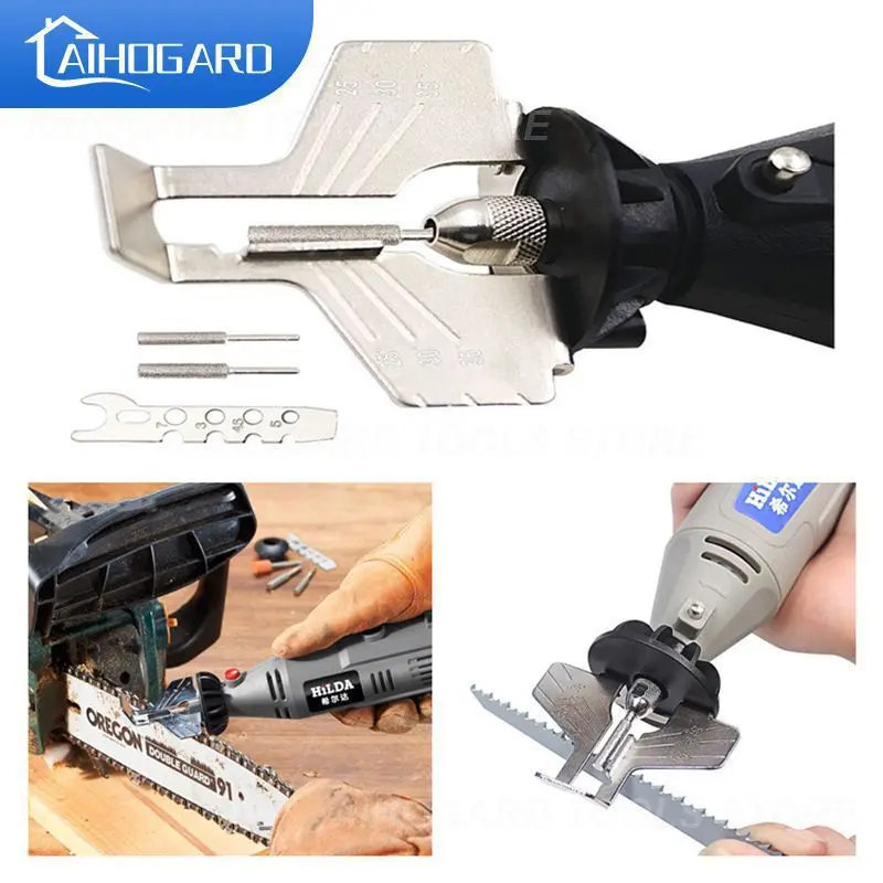 

1 компл. Приспособление для ЗАТОЧКИ ЦЕПНОЙ ПИЛЫ инструменты для шлифовки зубов электрическая шлифовальная машина аксессуары для улицы сада...