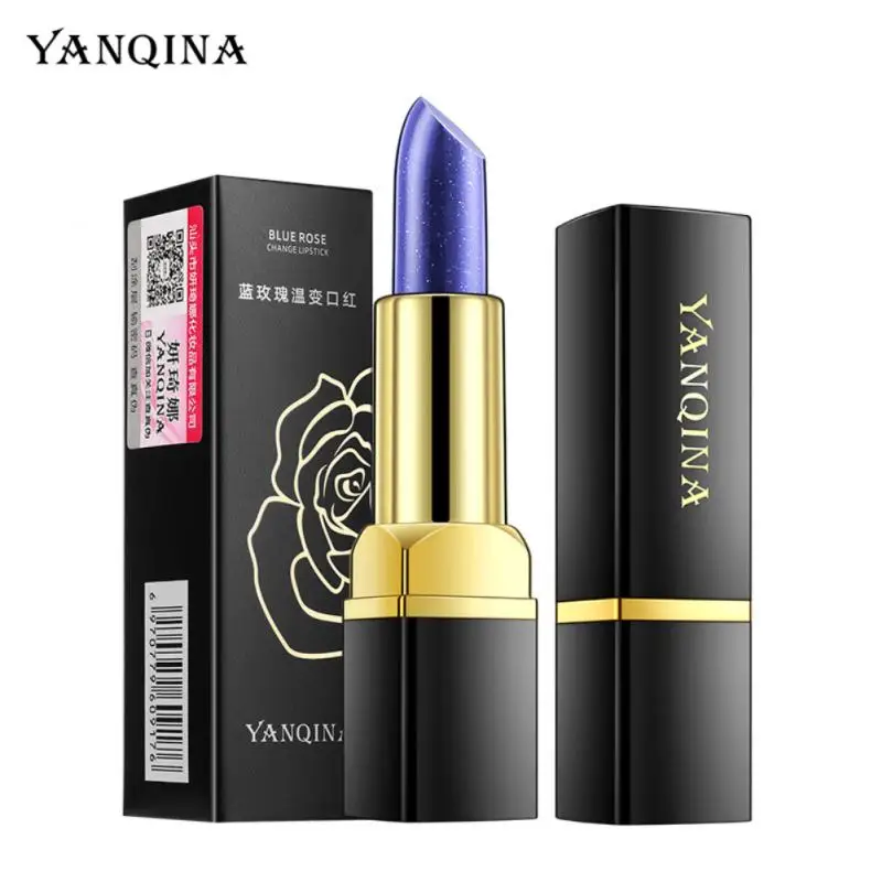 

Blue Rose Lipstick Color Changing Lipstick Waterproof Non-stick Cup Lipstick Lip Care Lip Nourishing Moisturizing Lip Balm
