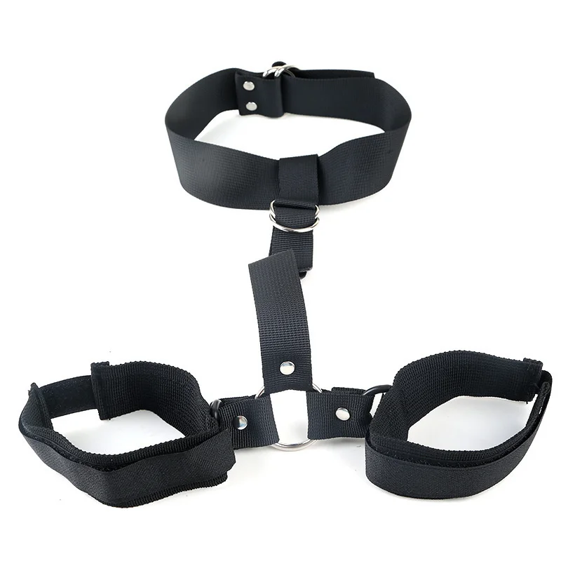 

BDSM Bondage Gear Collar Handcuffs Erotic Sex Toys For Women Couples Restraint Strap On Restraints Slave Fetish Adult Games