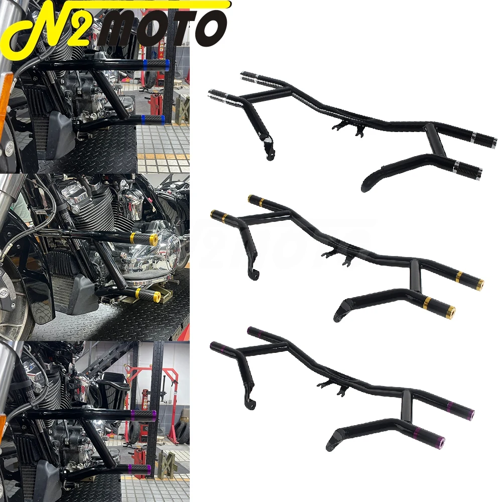Фото Для Harley Touring защита двигателя Crash Bar Electra Glide FLHT FLHTCU FLHTCUL FLHTP FLHTK FLHTKSE FLHTKL Freewheeler FLRT 2014-25 №1