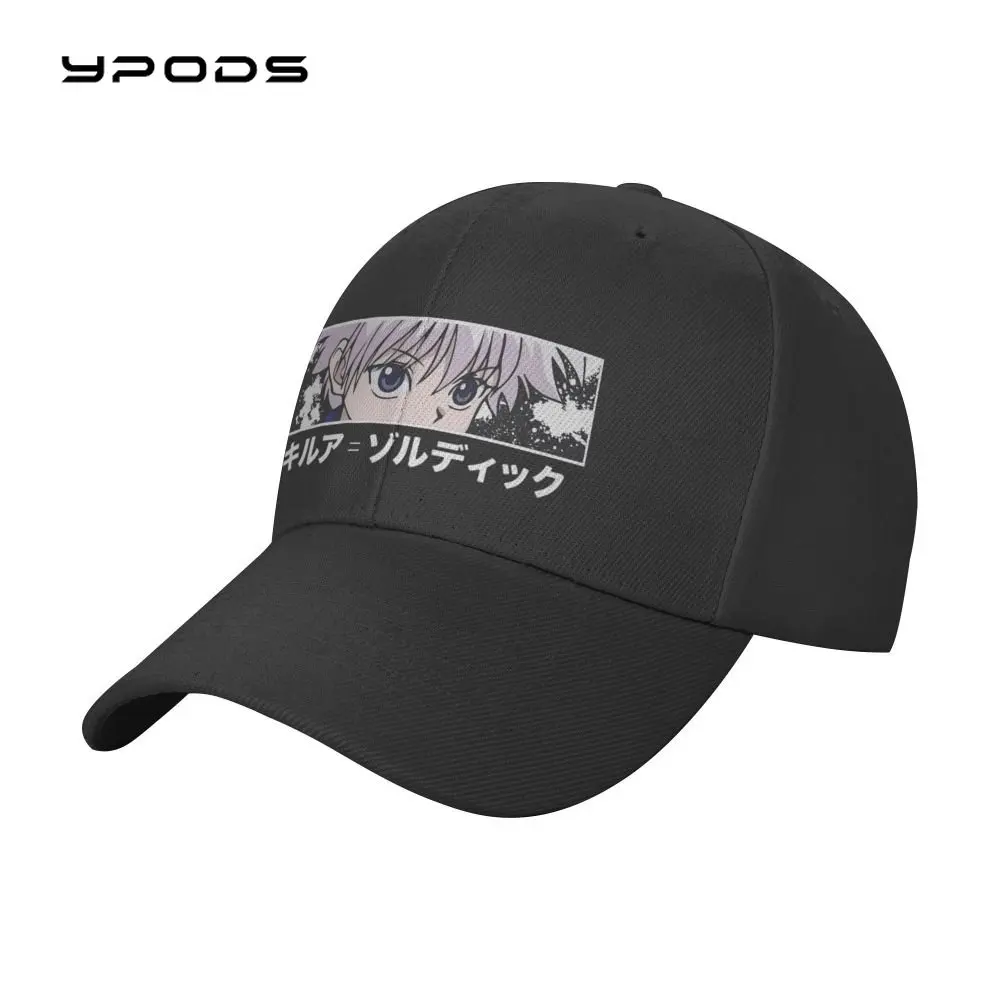 

HXH Killua Zoldyck Men Hunter X Hunters Adjustable Mom Dad Hat Shade Hip Hop Men Women Baseball Cap With Custom Logo
