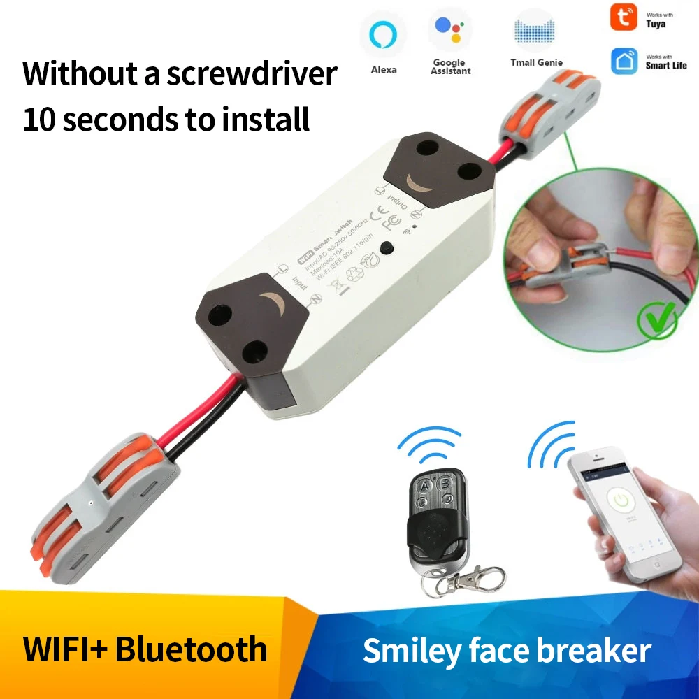 

DIY Smart Wireless Remote Switch Smart Home Automation Remote Control Switch Relay Smart Life/Tuya eWelink for Alexa Google Home