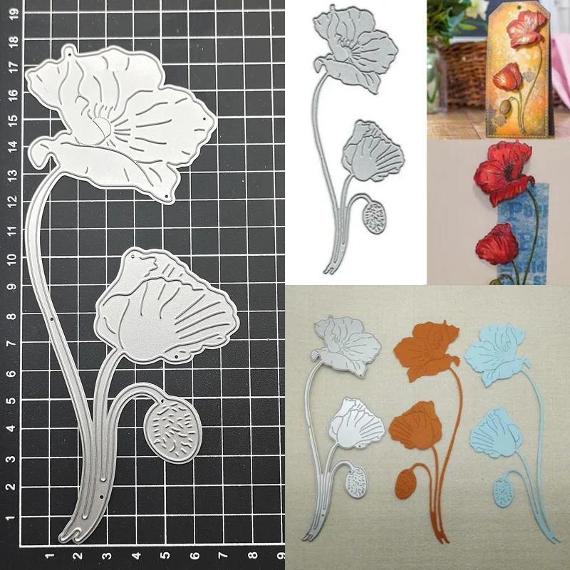 

Flowers Cutting Dies Cut Stencils Card Paper Craft DIY Template Metal Cutting Dies Album Embossing Scrapbooking