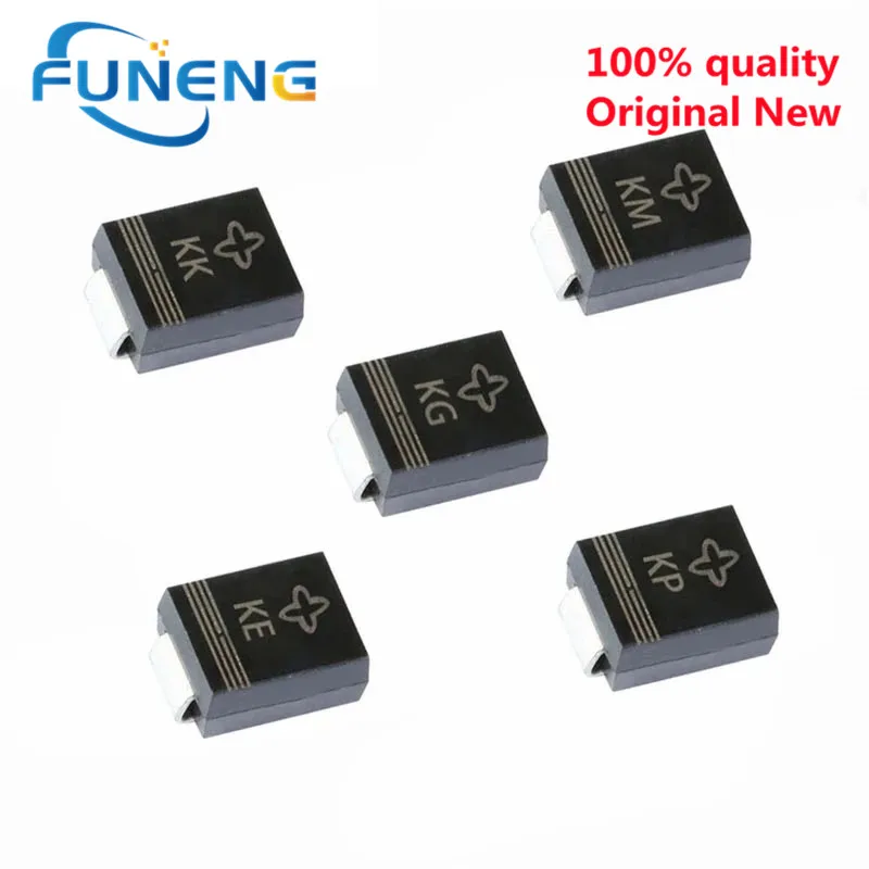 

50Pcs SMD TVS Diode SMBJ5.0A SMBJ6.0A SMBJ6.5A SMBJ6.8A SMBJ7.0A SMBJ7.5A SMBJ8.0A SMBJ8.5A SMBJ10A SMBJ11A 600W 5V-440V SMB