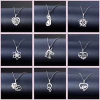mothers day jewelry set gift stainless steel love pendant necklace earrings mother thanksgiving gift