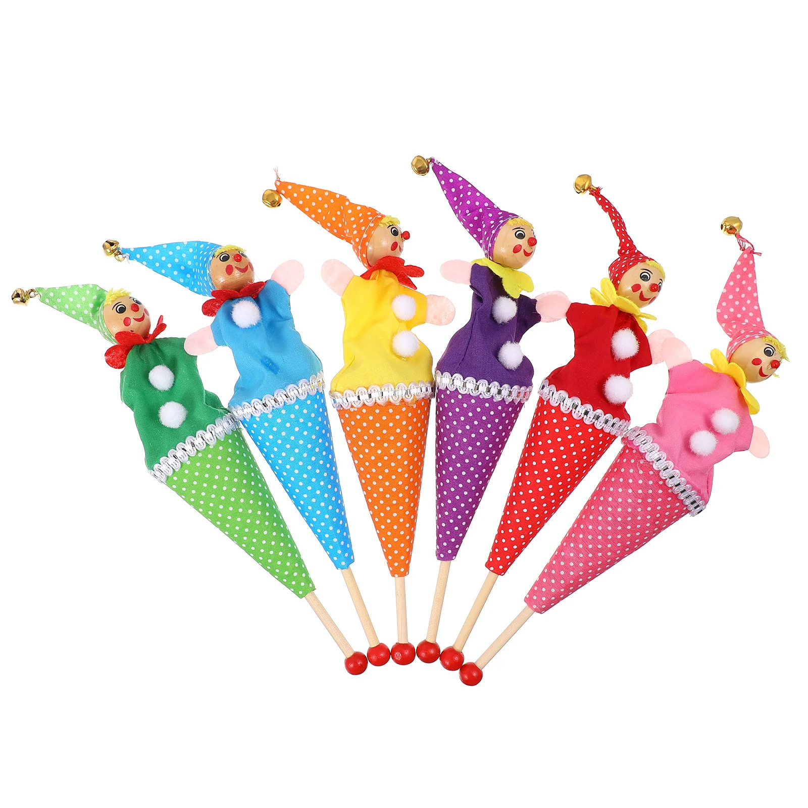 

Кукла-клоун, кукольный палец, кукла, рука, плюшевый, дети, страшный, конический, для малышей