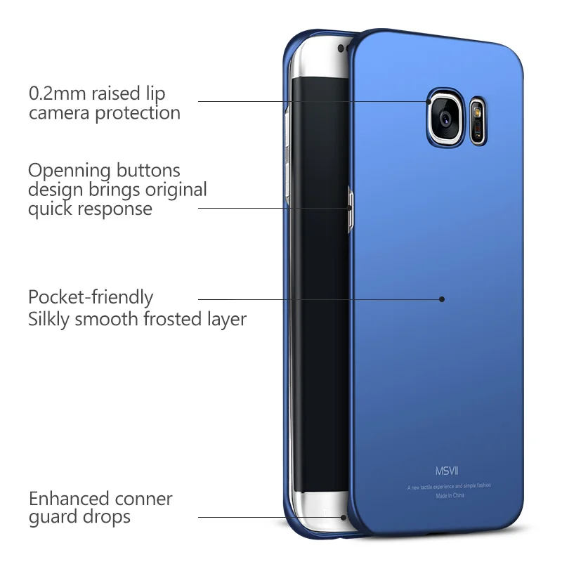 Чехол Msvii для Samsung Galaxy S7 S6 Edge тонкий чехол из поликарбоната Plus чехлы - купить по