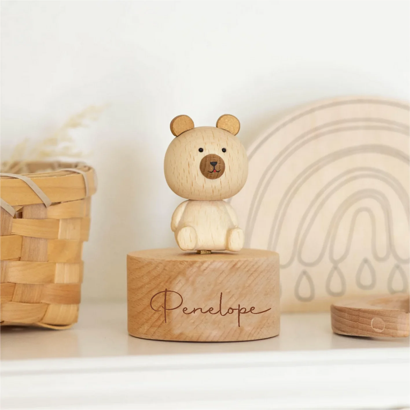 Музыкальная шкатулка с именем на заказ персонализированная музыкальная