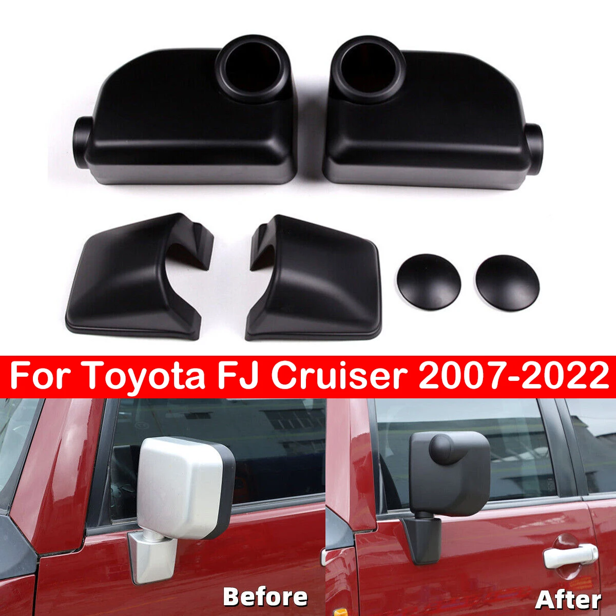 

Чехол для бокового зеркала заднего вида для Toyota FJ Cruiser 2007-2022
