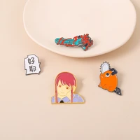 yeah chainsaw man animation peripheral brooch pochita metal badge lovely pin accessories animation to fans friends wholesale