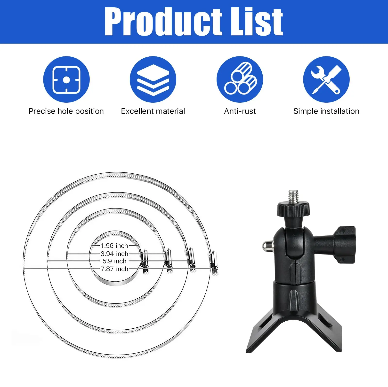 Фото Универсальное крепление на столб для Eufy 2C/3C, Arlo Pro 4/3, Ring Stick Up Cam Battery/Pro Battery Version, Simplisafe и Reolink Camera №3