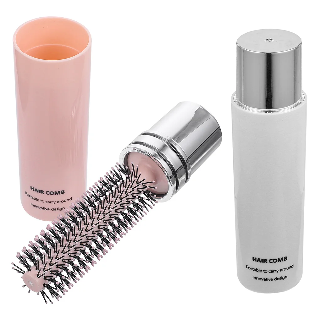 

2 Pcs Portable Curling Comb Men's Mens Hair Brush Blow Drying HairMens Hair Brushes Women Training Abs Miss