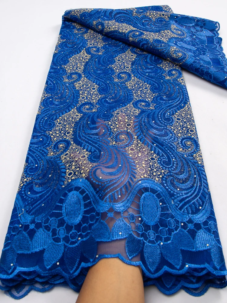 Французская сетчатая кружевная ткань с фотоэлементами Высококачественная