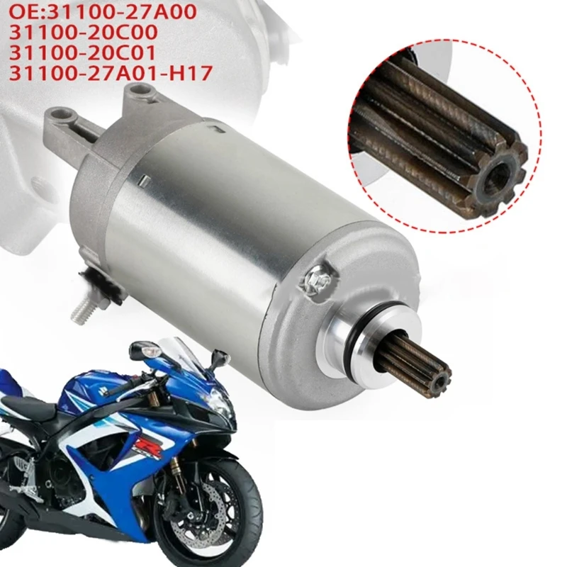 

Motorcycle Electric Starter Motor Starting for GS500U GS500H GS500F GS500E GS500ESK GSX750 GSX750F 410-52569 128000-6800