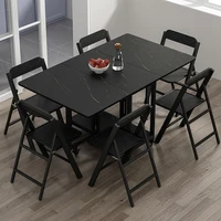 Free Shipping 8 Chairs Dining Tables Complete Kitchen Set Coffee Dining Tables Bistro Mobile Esstische Kitchen Furniture WW50DT