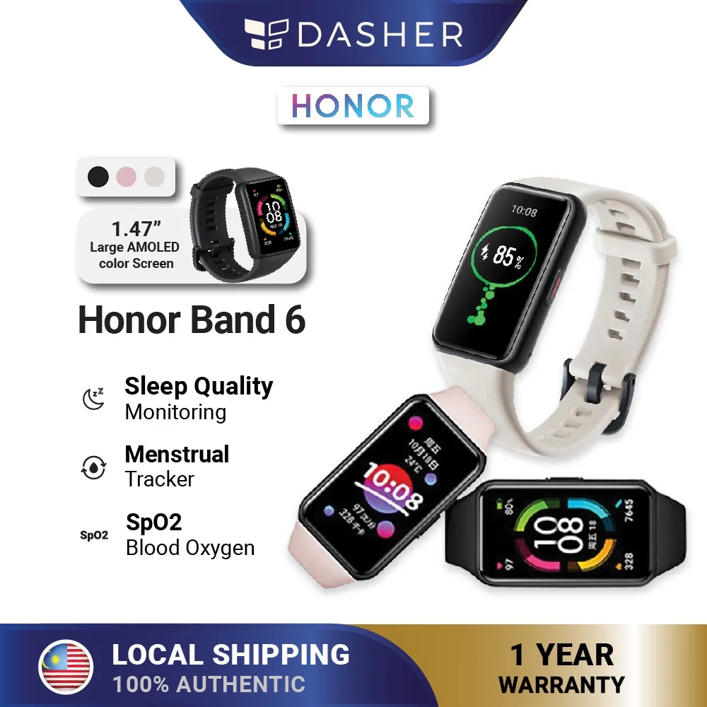 

Смарт-браслет Honor Band 6 AMOLED, оксиметр, датчик насыщения крови кислородом, трекер SpO2