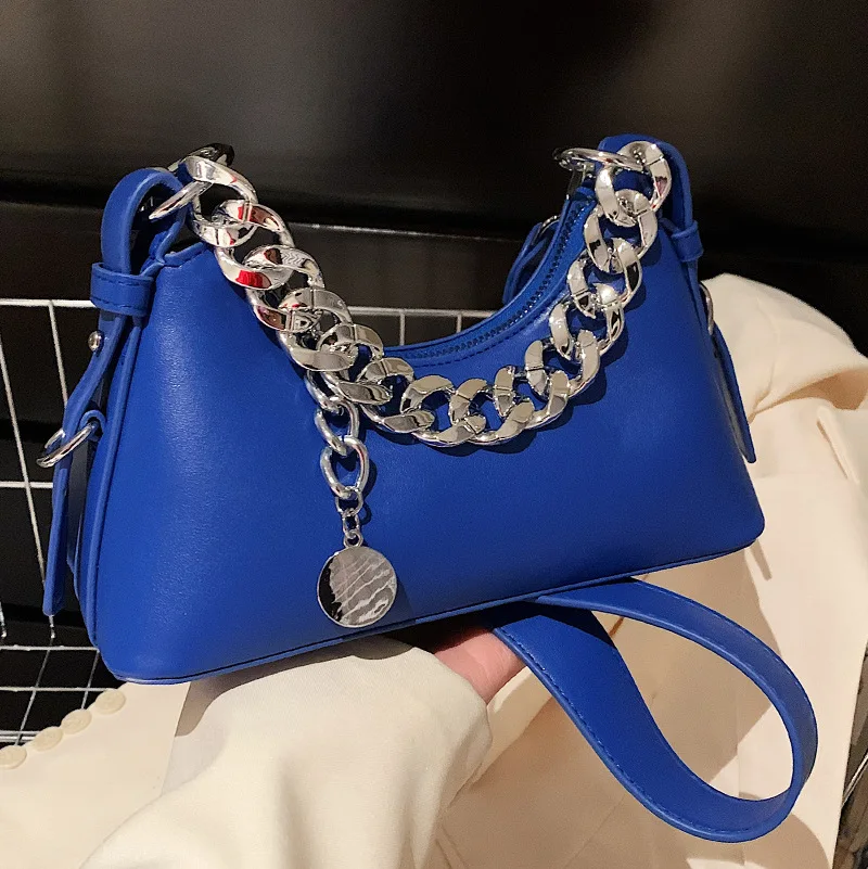 

2022 Spring Famous Brand PU Leather Women's Designer Underarm Handbag Short Handle Luxury Brand Shoulder Crossbody Bags