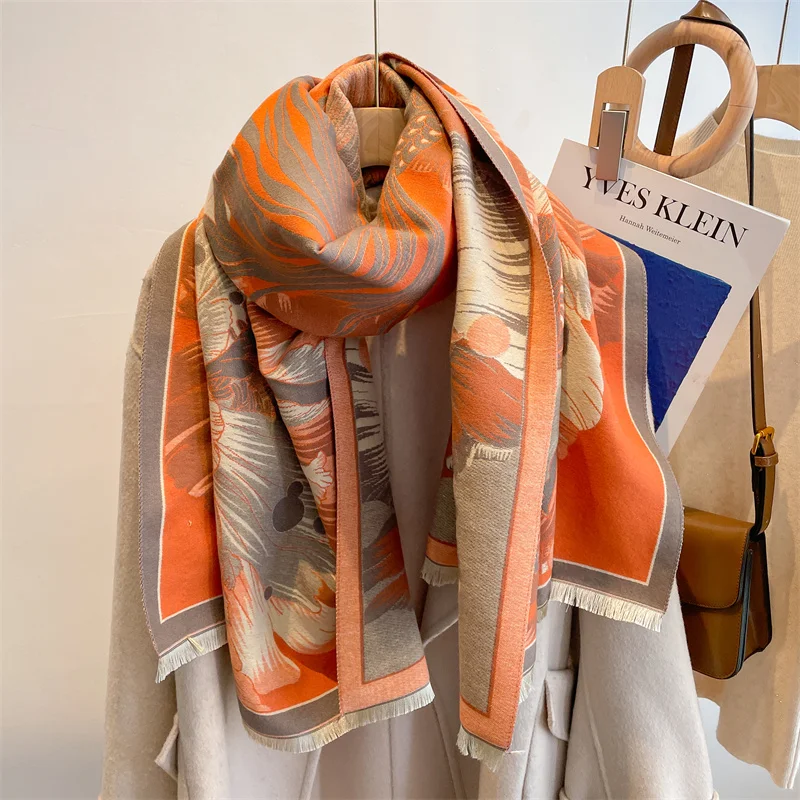 

Толстый одеяло, теплый кашемировый шарф для женщин, роскошная зимняя шаль, Пашмина, пончо Bufanda, женская мягкая бандана, платок