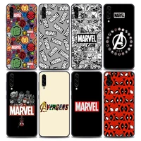 marvel heros logo phone case for samsung galaxy a90 a70 a60 a50 a40 a30 a20 a10 note 8 9 10 20 ultra 5g soft tpu case