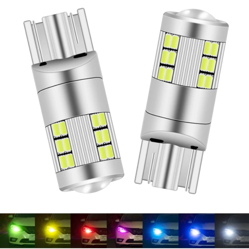 

2PCS T10 Led W5W Bulbs Canbus Car Signal Lamp 27SMD 2016 Chips License Plate Light 12V-24V Car Dome Reading Lamp Clearance Light