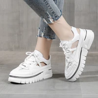 womens sandals 2022 summer casual hollow out design sneaker ladies chunky platform walking shoes