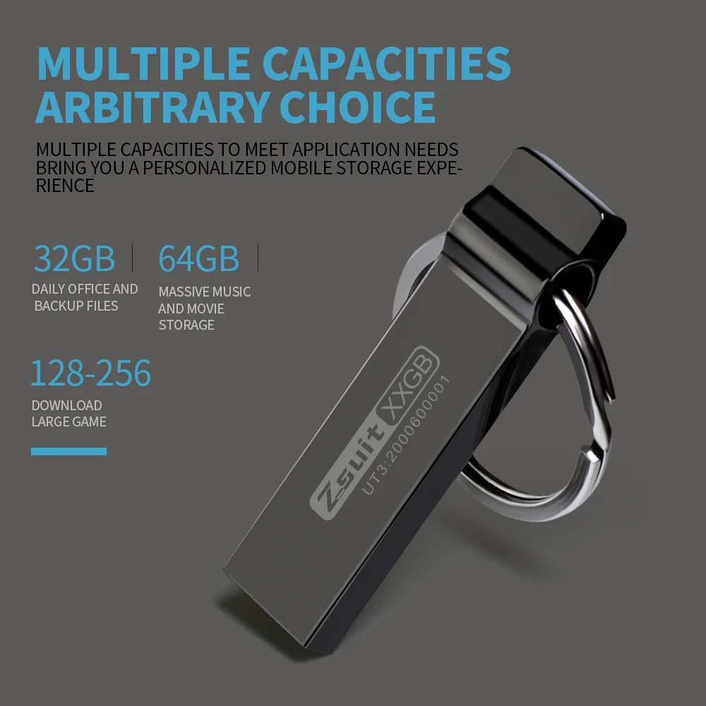 USB-флеш-накопитель в металлическом корпусе, 32-3,0 Гб  флешка usb (art.: 3920c293c8db7) - 3920c293c8db7