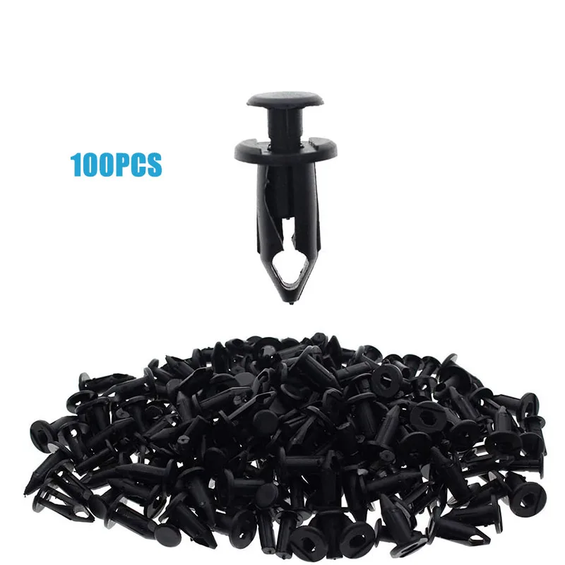 

100 x UTV ATV Plastic Fender Clips Body Rivets with Fastener Remover for Polaris Predator Rangers RZR Scrambler Sportsman