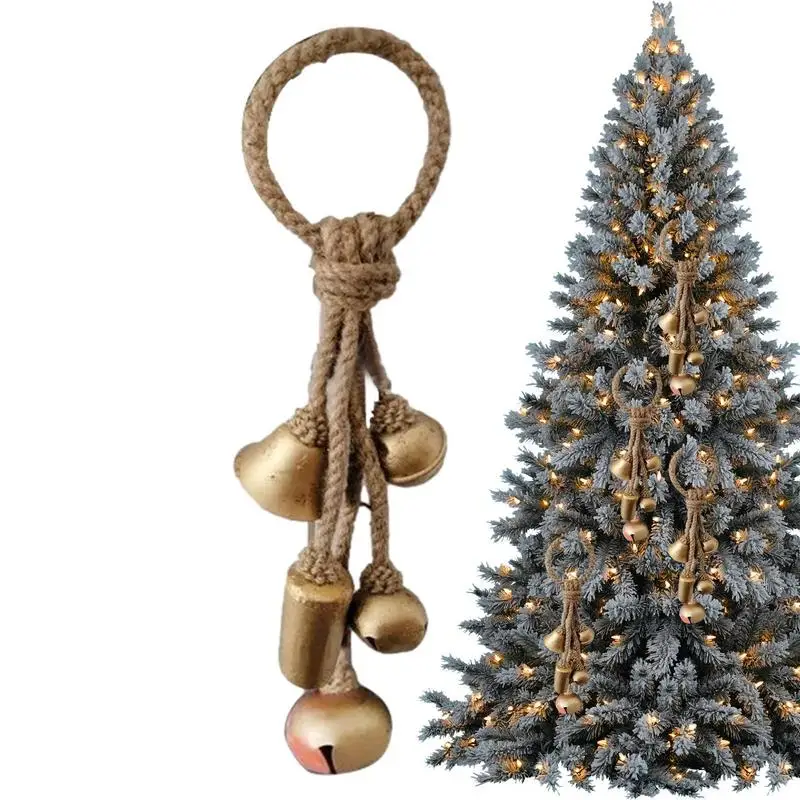

Lucky Christmas Big Size Bells Vintage Christmas Bell Ornaments With Jute Rope Lucky Christmas Hangings Bells Giant Harmony