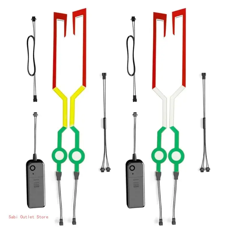 Велосипедный мотоциклетный шлем светодиодный холодный свет светящаяся наклейка