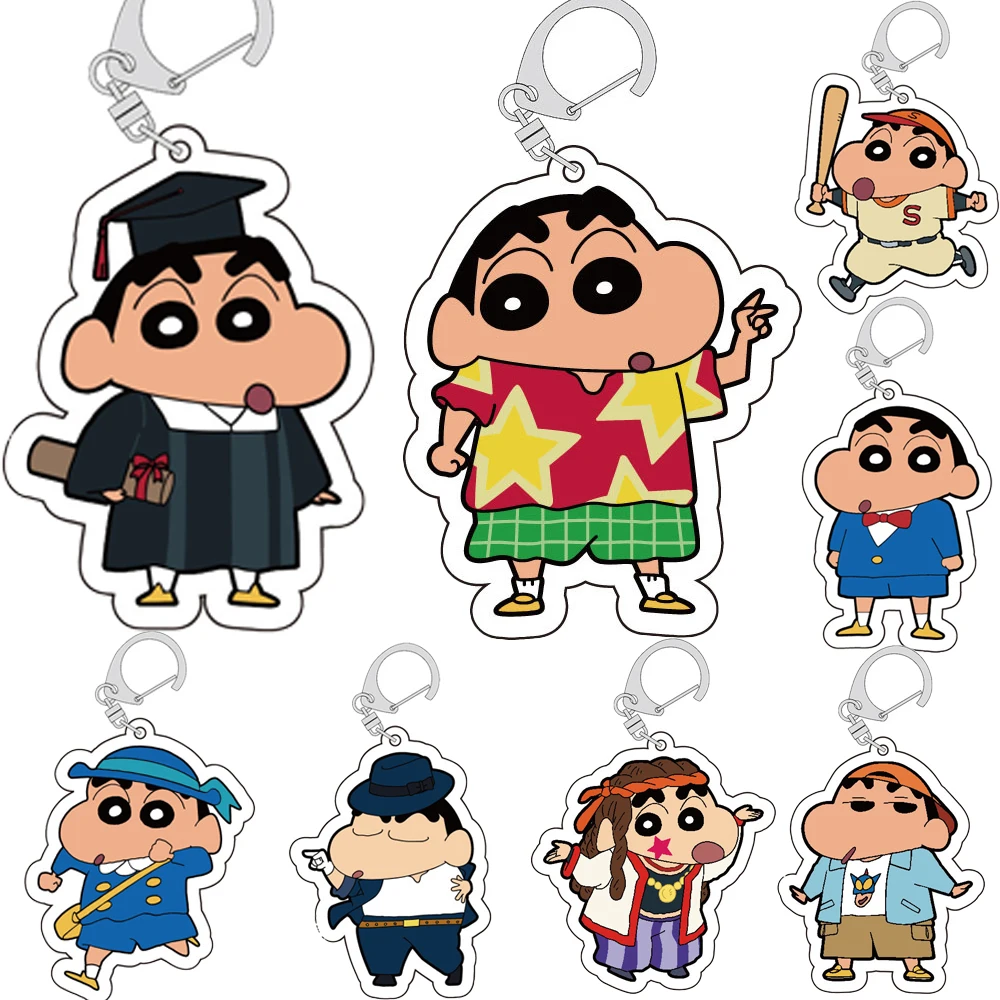 

Мультяшный Аниме Crayon Shin-Chan Wai брелок Подвеска Игрушка мультяшный милый Карандаш Xiaoxin акриловая сумка Аксессуары подарок девочке на день рож...
