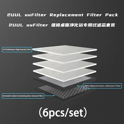 

2UUL настольный паяльный экстрактор дымопоглотитель сменный фильтр 6 шт. один набор инструментов для лазерного ремонта телефона