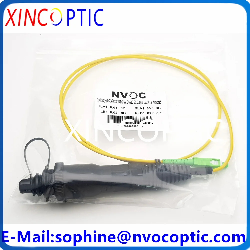 IP67 Водонепроницаемый Corning Female Mini SCAPC 1M 2M 3M 5M 3 0 мм Желтый кабель к SC/APC OptiTap Открытый