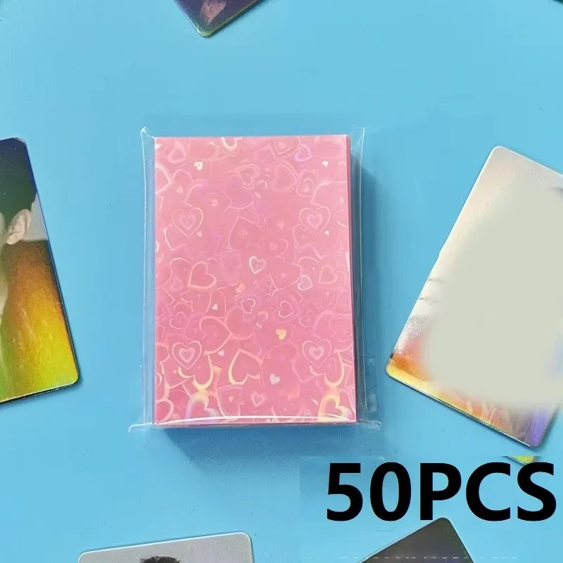 

50 Шт., Красочные Подставки Для Попкорна В Форме Сердца, Держатели Для Карт В Стиле Kpop, Держатели Для Фотокарт D