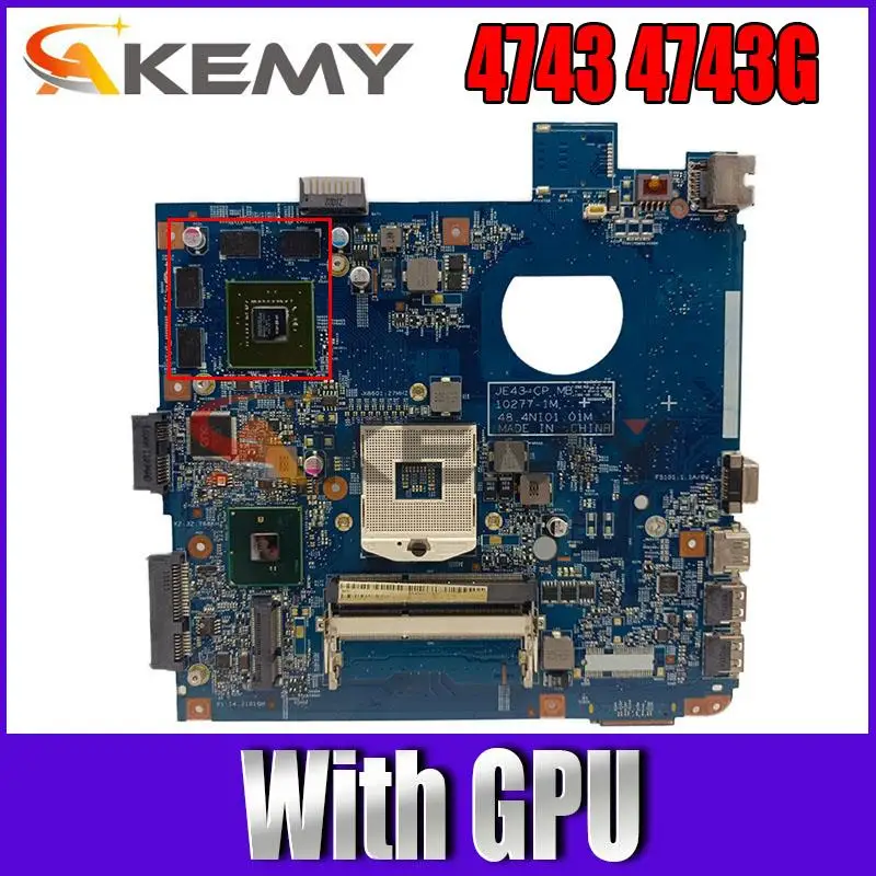 

Материнская плата для Acer aspire 4743 4743G MB.RFH01.002 MBRFH01002 JE43-CP MB 488.4ni01.02m с полным тестированием графического процессора