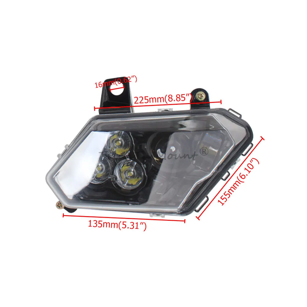 Пара светодиодных фар UTV в сборе фара 710004658 &amp 710004659 Для Can Am Maverick X3 XDS XRS Max Turbo R 2/4