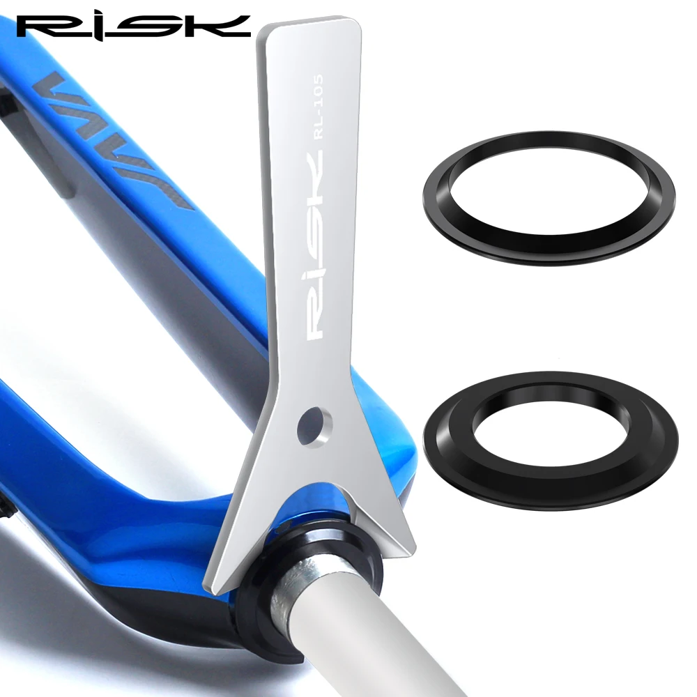 

RISK Bike Headset Base Spacer Wrench Bicycle Headset Crown Race Removal Tool 1-1/2" Taper Fork and 1-1/8" 28.6mm Straight Fork