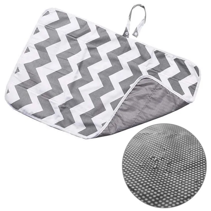 Baby Portable Foldable Washable Compact Travel Nappy Diaper Changing Mat Pattern Waterproof Toddler Floor Mat Change Play Pad images - 6