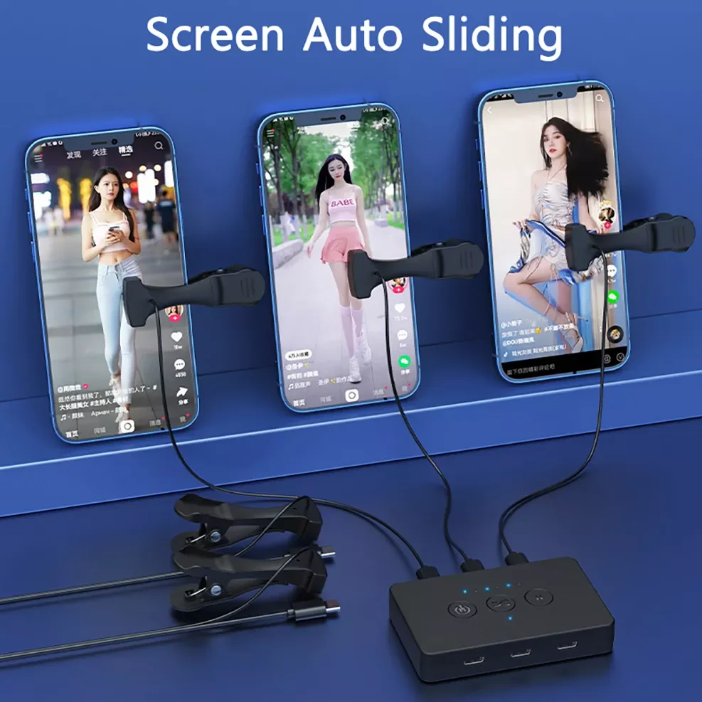 

Universal Mobile Phone Screen Auto Sliding Device Physical Simulation Finger Slide Tiktok Continuous Swipe For iPhone 12 Android