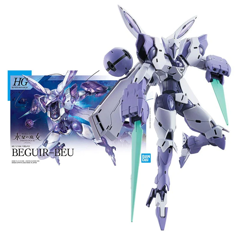 

Экшн-фигурка Bandai Gunpla Hg 1/144 ведьма из Mercury Beguir-beu Gundam, набор моделей, аниме экшн-фигурка, игрушки для детей