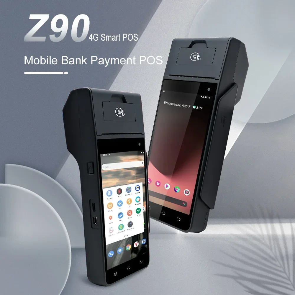 ZCS Z90 Android 12.0 GO 4G WIFI Ручной POS EDC-карты с системой принтера pos