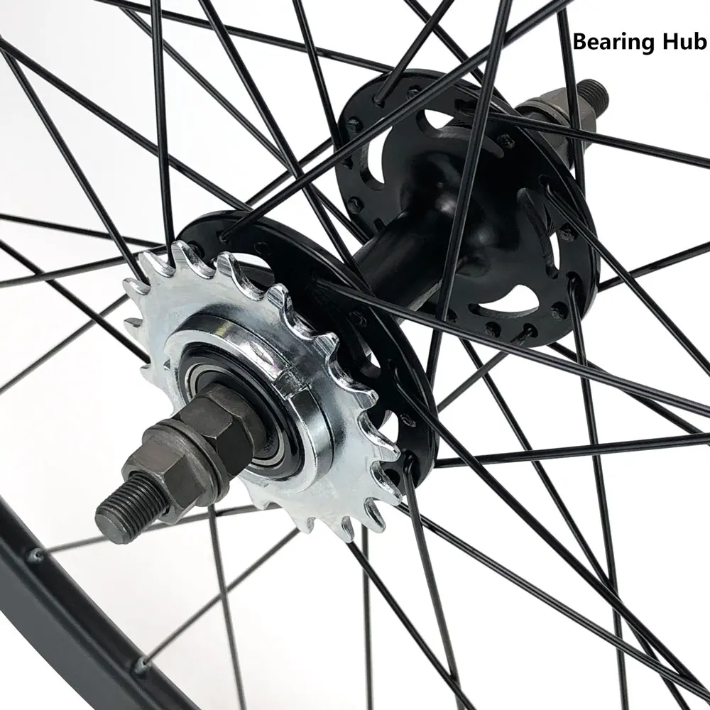 Фото Колесный комплект MAGICBROS 700C для трекового велосипеда Fixie – обода 40/60 мм, клинчерные, под V-образные тормоза, для односкоростных велосипедов с фиксированной передачей, с высокопрофильными ободами №4