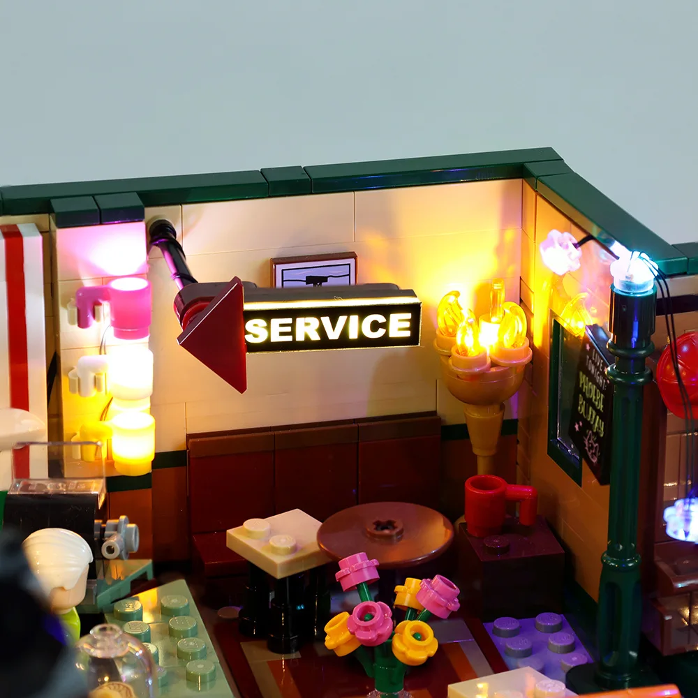 Лампа без строительных блоков освещение для Central Perk 21319 игрушки сделай сам