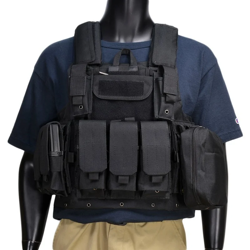 

Tactical Plate Carrier Outdoor CS Wargame Chest Rig Molle Magazine Pouch Vest Paintball Airsoft Waistcoat Hunting Accessories