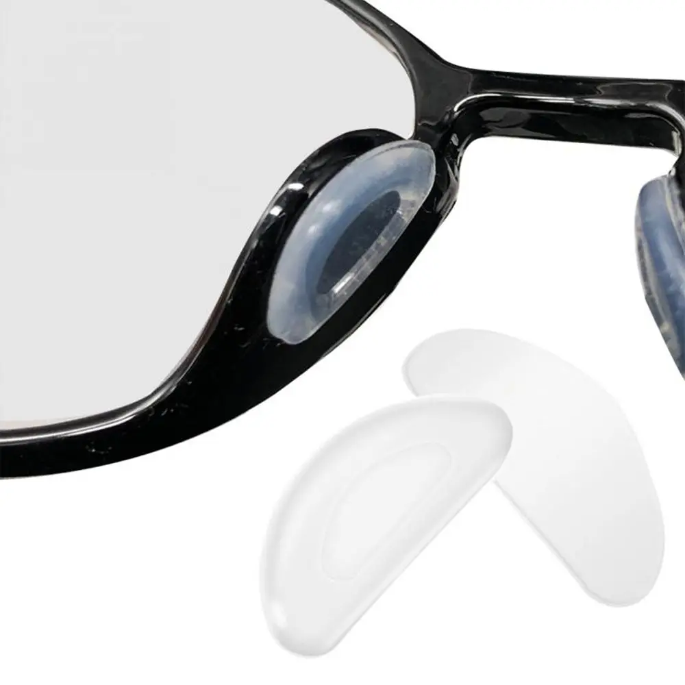 

5 Pair Sunglasses Non-slip White Adhesive Nose Pads Silicone Eyewear Accessories